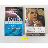 2-IN-1 Bundle《LIGHTLY-USED + Non-Fiction》 The Faith of Barack Obama + Faith The Link With God's Powe