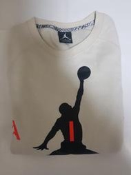【小莫賣場】Jordan 喬丹 服飾類 NIKE 長袖 T恤 男款 米白色 大學T 飛人 M J JMPMN 尺寸S