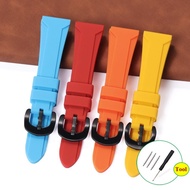 Colorful Silicone Strap 22mm 24mm 26mm Watch Band for Tissot for Citizen Mido Soft  Universal Bracelet Replacement Watchband