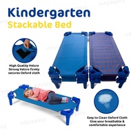 🎀READY STOCK🎀 Kids Kindergarten Stackable Bed Portable Daycare Bed Children Preschool Katil Budak Katil Tadika