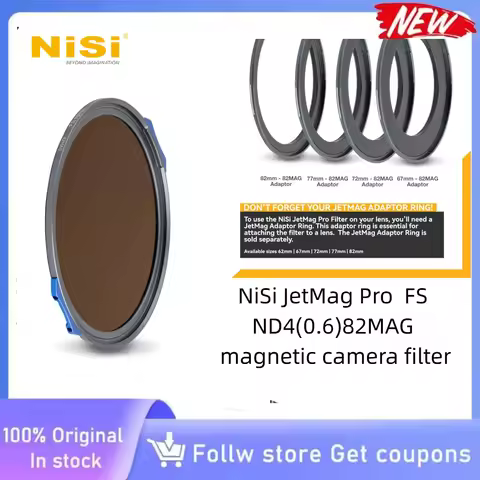 NiSi JetMag Pro FS ND4 0.6 82MAG Magnetic ND Filter 2 Stop Full Spectrum Neutral Density Ultra Slim 