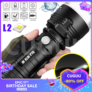 L2 / P70 High Light Flashlights Super Powerful LED Flashlight Tactical USB Waterproof Outdoor Lamp Ultra Bright Lantern Flashlight Battery Operated For Camping H-unting Hiking Omni Emergency Light Re-chargeable Firefly