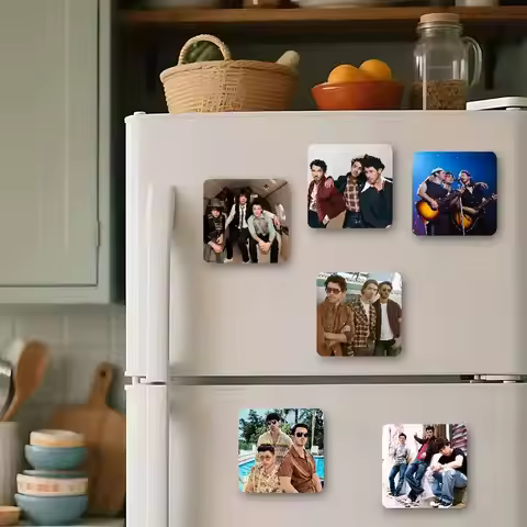 Singer J-Jonas B-Brothers Cute Fridge Magnets Cartoon Animal Magnets For Refrigerator Decor Funny Ma