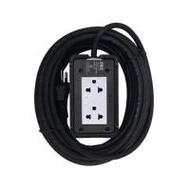 บล็อกยาง 2x4 พร้อมสาย VCT3x1.5 2 ช่อง UNIC E2-3 10 เมตร สีเทา (1103861)
