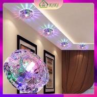 ⚡【24H delivery】⚡3W 5W Ceiling Light LED Colorful Downlight Embedded Corridor Light Crystal Spotlight