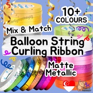 Balloon String Ribbon Curling Ribbon for Balloons Gliiter Metallic Helium Balloon