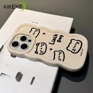 Cute Line Cat 3D Wave Phone Case For itel Vision 3 2 2S 1 Plus S25 Ultra S23 S18 S17 P38 P37 Pro P36