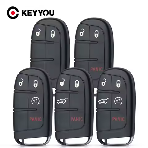 KEYYOU M3N-40821302 Smart Remote Car Smart Key Case Shell For Jeep Chrysler 300C Dodge Charger Journ