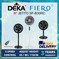 【 FREE SHIPPING 】 Deka Fiero Jetto Series Wall Fan / Stand Fan 5 Speed Remote Control DC Motor Adjus