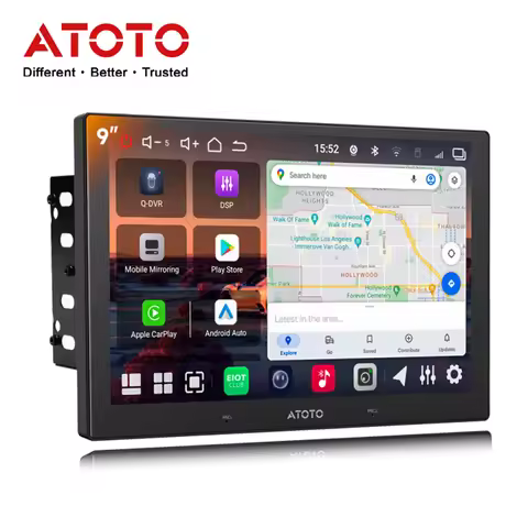 ATOTO 9 inch Android 14 Car Radio Double 2 Din Stereo with Camera DSP Bluetooth Navigation 2Din Auto