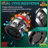 Bzl Led Lamp H11 H8 H16 H9 9006 Hb4 Foglamp Car Laser Mini Projector White Yellow Pair of 2 Pcs