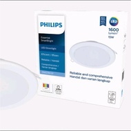 CAHAYA PHILIPS Essential Smart Bright DN027B G3 15 Watt D175 7 Inch Downlight White Yellow Light Opt
