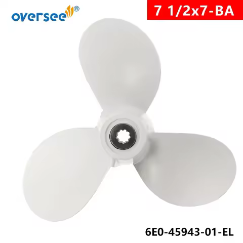 6E0-45943-01-EL Propeller for Yamaha Outboard Engine Part 7 1/2x7-BA 4HP 5HP 6E3 Series