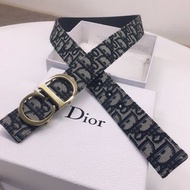 Dior CD字母印花皮帶