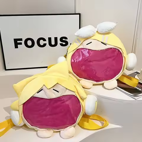 Hot Cute Hatsune Miku Kagamine Rin Kagamine Len Shoulder Bag Anime Peripheral Kawaii Cosplay Transpa