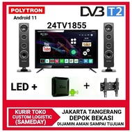 sale POLYTRON LED Digital TV 24 Inch SMART ANDROID BOX 11 24TV1855