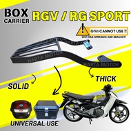SUZUKI RGV RG110 RG SPORT 110 REAR BOX MONORACK BOX CARRIER KAKI HEAVY DUTY PVC KOTAK BESI BELAKANG 