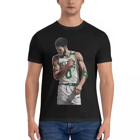 Men T-Shirt Basketball Casual Cotton Tees Short Sleeve Jayson Tatum T Shirts Crewneck Tops New Arriv
