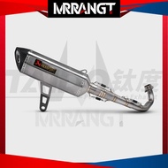 Akrapovic ZONTES 368G Modified Exhaust Pipe Titanium Stainless Steel Full System Exhaust Plug and pl