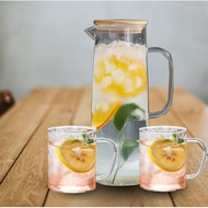 Activebae Heat Resistant Kettle Jug Glass Water Jar Hot and Cold Juice Coffee Tea Beverages Pitcher