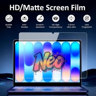 Matte /HD Screen film For Macbook Neo 2026 Air M5 M4 A3240 A3241 Pro 14 M5 A3434 Protector Film for 