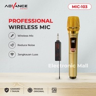 ADVANCE - Mic Wireless Microphone Bluetooth Digital Recharge Baterai Charging (MIC-101/MIC-102/MIC-103)