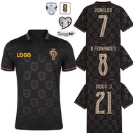 Portugal 25/26 Fans Edition Men's Away Short Sleeves Football Jersey T-shirt with #7 RONALDO