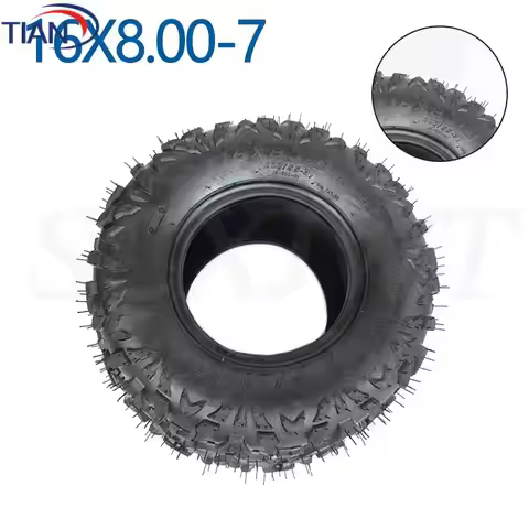 16x8.00-7 tubeless tyre for Beach car 16X8-7 ATV Go-kart wear-resistant road vacuum tire four-wheel 