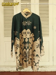 MELARGE - Tunik Batik Hanum Tunik Batik Wanita Jumbo Tunik Batik Modern Baju Cewek Bigsize 3XL LD 12