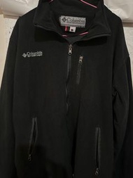 Columbia Fleece Jacket 黑 刷毛 高領立領 中層衣 保暖層 登山 外套 戶外9新尺寸XL  $999 運35