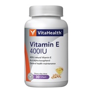 VITA HEALTH Vitamin E 400IU Soft Capsule 30s