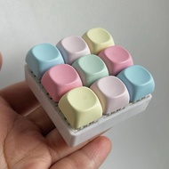 [mojotorw7] Colorful 9 Keys Mini Keyboard Stress Relief Toy Keychain Accessory Mechanical Keyboard T