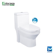 Docasa 3/6L One Piece Washdown Water Closet come with Dual Flush WC, S Trap 250mm (PP)