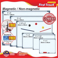 Magnetic / Non Magnetic White Board / Whiteboard Aluminium Frame [Part 1/2] (1' x 1'/1'x1.5'/1' x 2'
