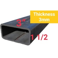 BESI Hollow ( 1 1/2" x 3" x 3mm ) Mild Steel Hollow Mild Steel Rectangular Besi Hollow Tube Besi Rec