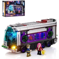 FUNWHOLE Cyberpunk Future-Bus Lighting-Building-Bricks Set - Cyberpunk City