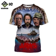Terror movie Jaws Tshirt Men Women Hip Hop Streetwear Tee Cool Clothes Tops Shark 3D Print T Shirt