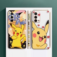 Cartoon Pokemon Cute Pikachu E-TPU Phone Case For OPPO A79 A75 A73 A54 A35 A31 A17 A16 A15 A12 A11 A9 A7 A5 AX5 F11 F9 F7 F5 R17 Realme C1 Find X3 Pro Plus S E K X