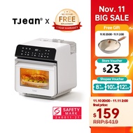 TJean 1550W Multifunctional Smart Household Visual Steam Oven Air Fryer Oven Toaster Steamed Rice&Fi