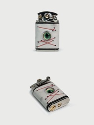 創意牛皮眼睛煤油打火機 復古藝術設計 生日情人節禮物