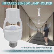 PIR Motion Sensor Light Switch for Led E27 E26 Bulb Holder Lamp Base Socket Converter Smart Human Bo