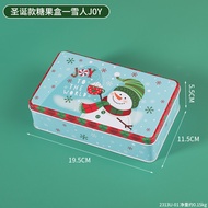 Cookies Packing Box Candy Box Baking Biscuit Jar with Lid Storage Box Christmas Small Tin Empty Box