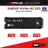 Western Digital Black SN850P NVMe M2 SSD Gen4 with Heatsink Up to 7,300 MB/s ,Playstation 5 Compatib