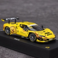 [Ready Stock] Looksmart 1: 64 Ferrari 296 GT3 2024 Macau GT Toyo Street Racing Car Model