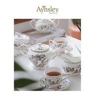 British Aynsley Aynsley Bird Auburn Bone China Coffee Cup Saucer Combination Set English Afternoon T