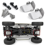 Stainless Steel Front+Rear Axle Guard Skid Plate For Axial SCX24 AX90081 1/24 RC
