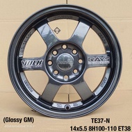 TE37 AOW DESIGN FLOWFORMING LIGHT WEIGHT RAYS WHEEL JAPAN DESIGN JDM MODEL 14X5.5 15X7 16X7 17X7.5