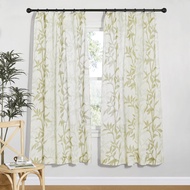 [NICETOWN] Review Leaf|Shading Heat Insulation Sunscreen Imitation Linen Bamboo Screen Window Long Short Curtain Custom Bedroom Living Room Bay Floor-To-Ceiling Door Shad