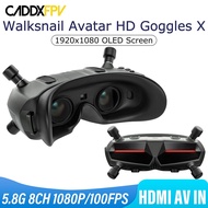 CADDX Walksnail HD Goggles X 5.8G FPV Goggles 8CH 1080P/100FPS FOV50 HDMI AV IN Built-in Gyro Bluetooth for FPV Drone