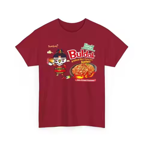 Buldak Spicy Kimchi Ramen T Shirt Foodie Apparel Ramen Lover Gift